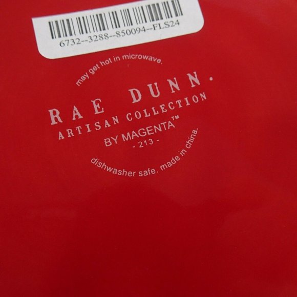 New Rae Dunn "Merry Catmas" Cat Pet Dish Feeding Bowl Red Farmhouse Ceramic - Picture 8 of 8